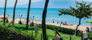 View of kaanapali beach